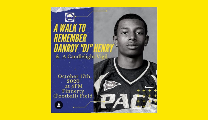 Walk poster for Danroy "DJ" Henry