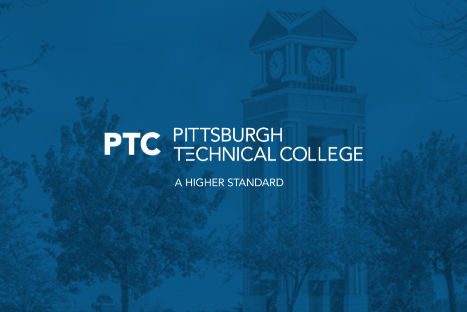 Pittsburgh Technical College logo on blue background