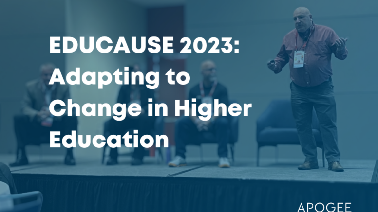 David Hinson speaking at EDUCAUSE 2023